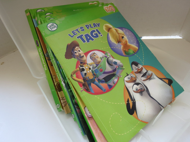 Leapfrog Tag Hard Case w Books - Disney, Tinkerbell, Dora, Scooby Doo, Toy Story gallery