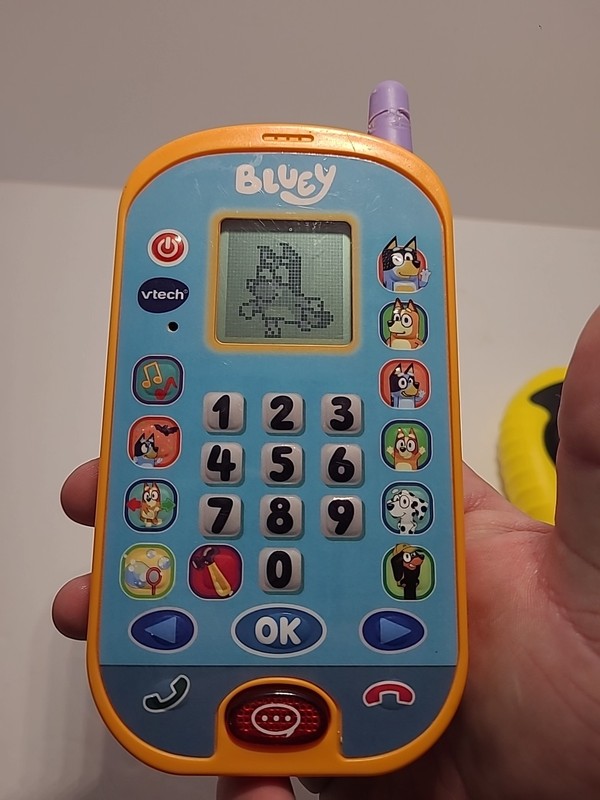 Vtech Bluey Ring Ring Phone 6 Fun Activities to Play Educational Toy – Working