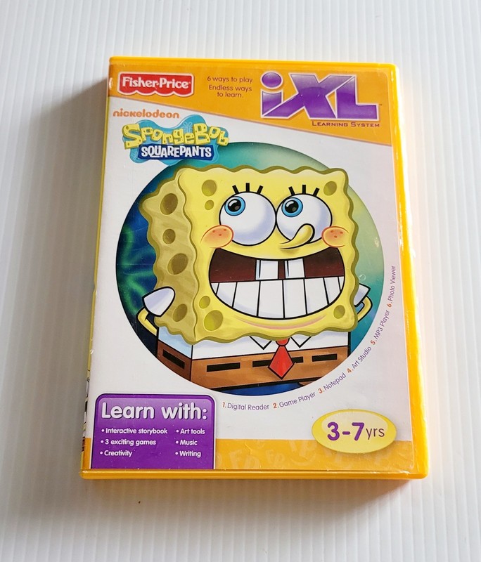 Fisher-Price iXL Learning System Software Spongebob Squarepants 3-7 yrs.