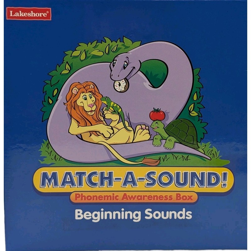 Lakeshore Match A Sound AA411 Beginning Sounds 14 Miniatures Complete EXC