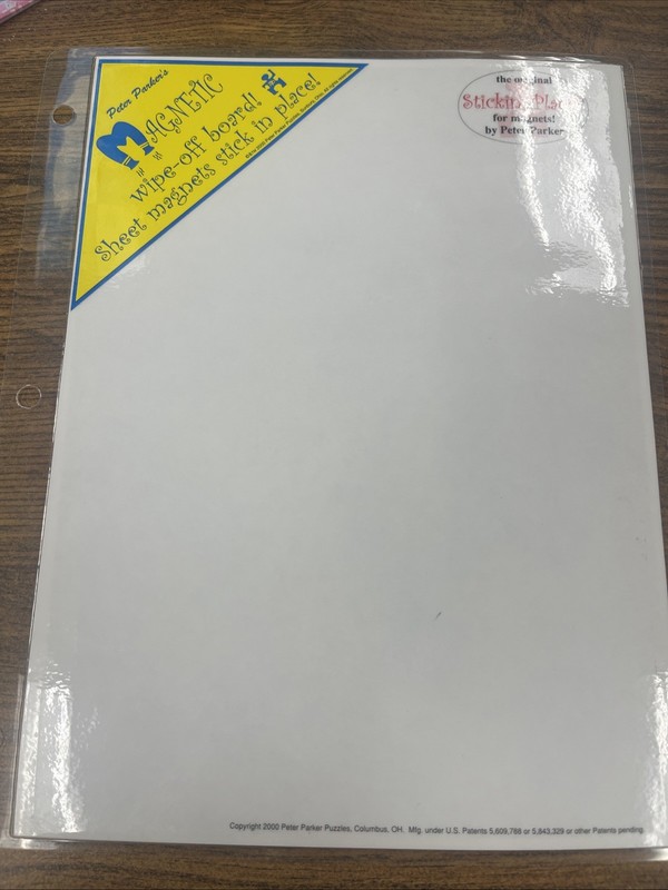 Peter Parker’s Magnetic Wipe-off Board 2000 Classroom Puzzles Hobby Learning