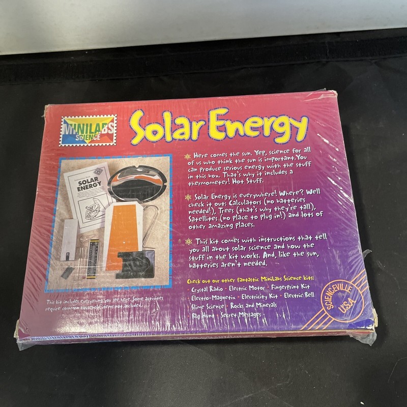 Solar Energy Lab Model Kit Minilabs Science Age 8 & Up New/Sealed gallery
