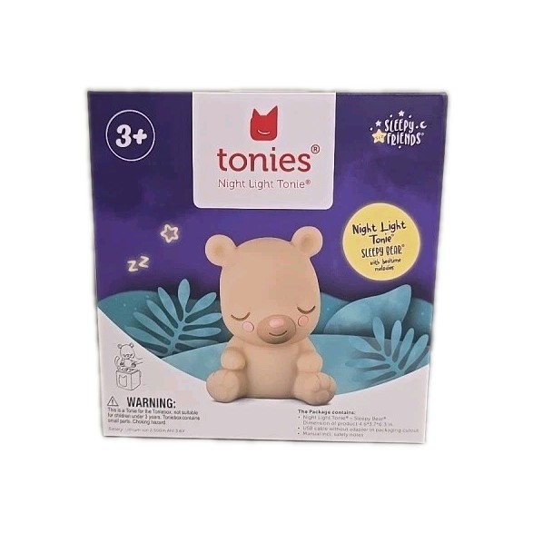 Tonies Sleepy Friends: Sleepy Bear Night Light With Bedtime Melodies NEW SEALED
