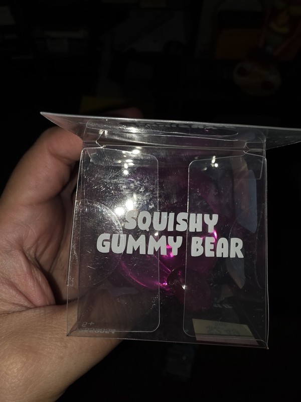 6pc Purple, Pink Squishy Gummy Bear Lot Sensory Fidget Toy ASMR Hobby Lobby Cute gallery