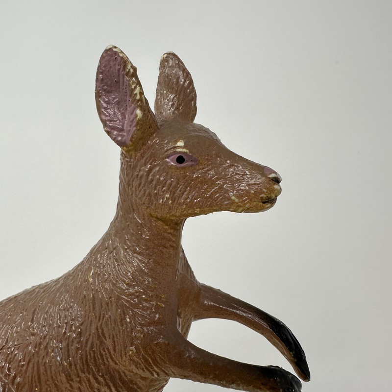 Kangaroo Figure Toy Hard Rubber Figurine Large Vintage 1980s AAA gallery