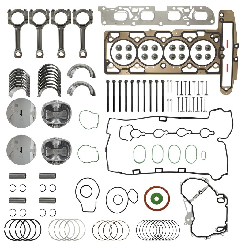 Engine Rebuild Kit w Pistons Bearings Valves for GM 2.4L 2010–2017