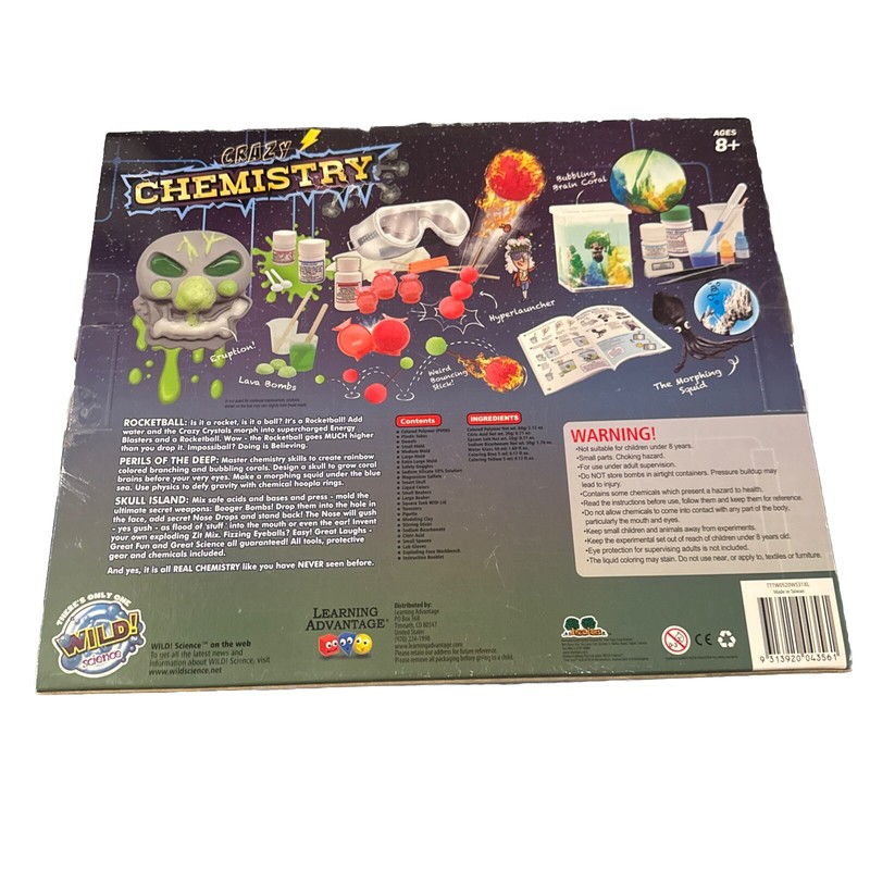 Wild Science Crazy Chemistry For 8 And Up! 36 Tools And Ingredients gallery