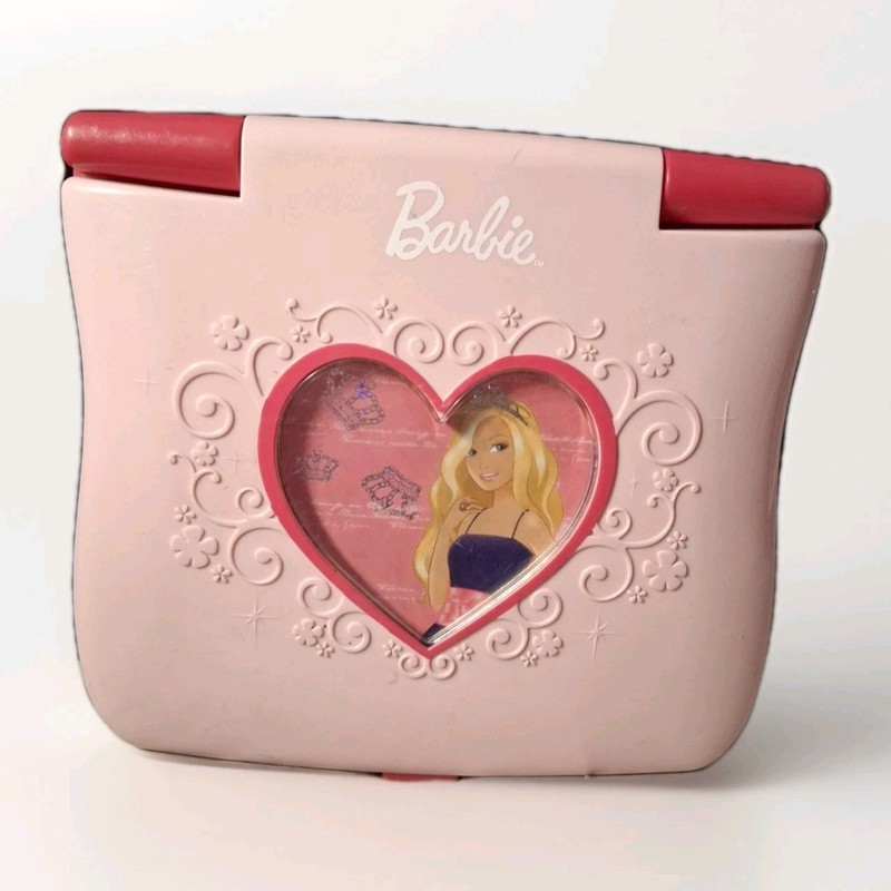 Barbie Mattel B-BRIGHT LAPTOP Kids Computer Games Learning Ballerina Works pink