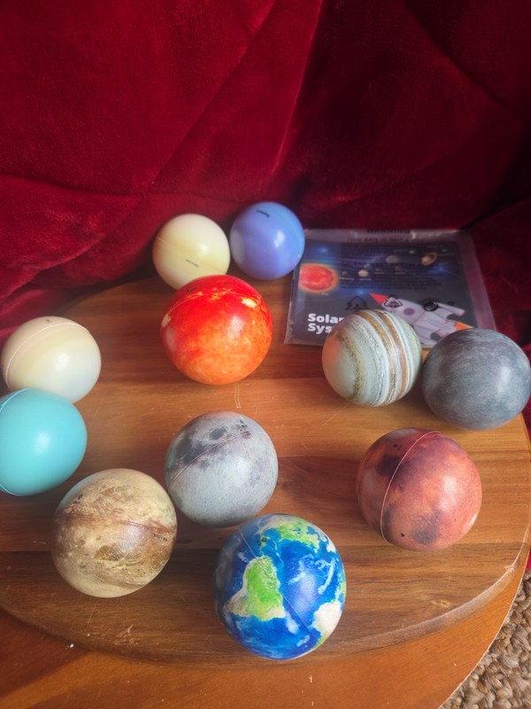 Solar System Planet Toys for Kids Science Squeeze BALLS SUN MOON WITH PLUTO