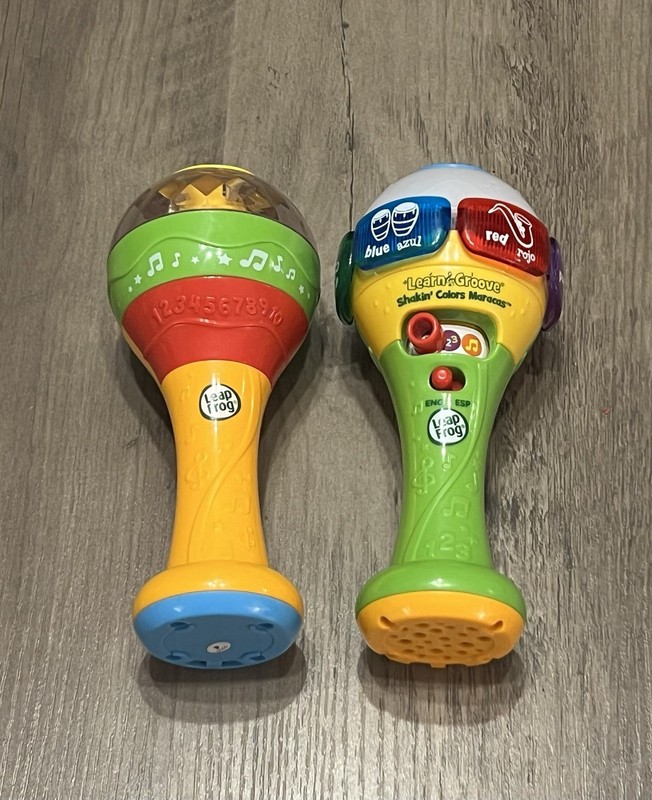 Leap Frog Learn & Groove Shakin’ Colors Maracas Interactive Spanish Very Good Co