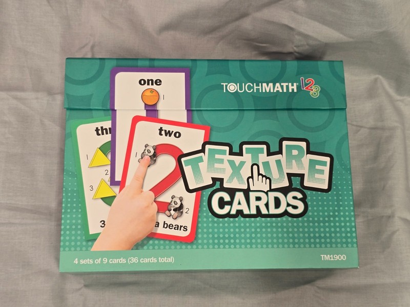 TouchMath Texture Cards Multisensory Math Animals Fruit Shapes 2021 TM1900