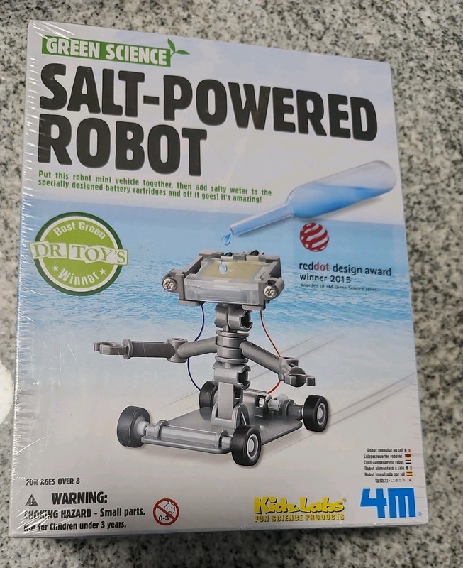 4M Green Science Salt-Powered Robot Kidz Labs Best Green Dr Toys Sealed New STEM