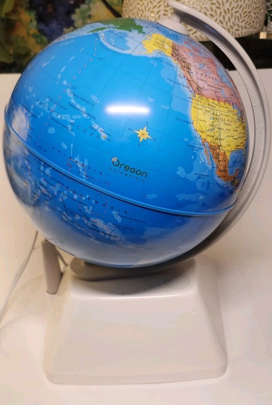 Oregon Scientific Smart Globe Find Touch SG268R Tested Working Homeschooling gallery