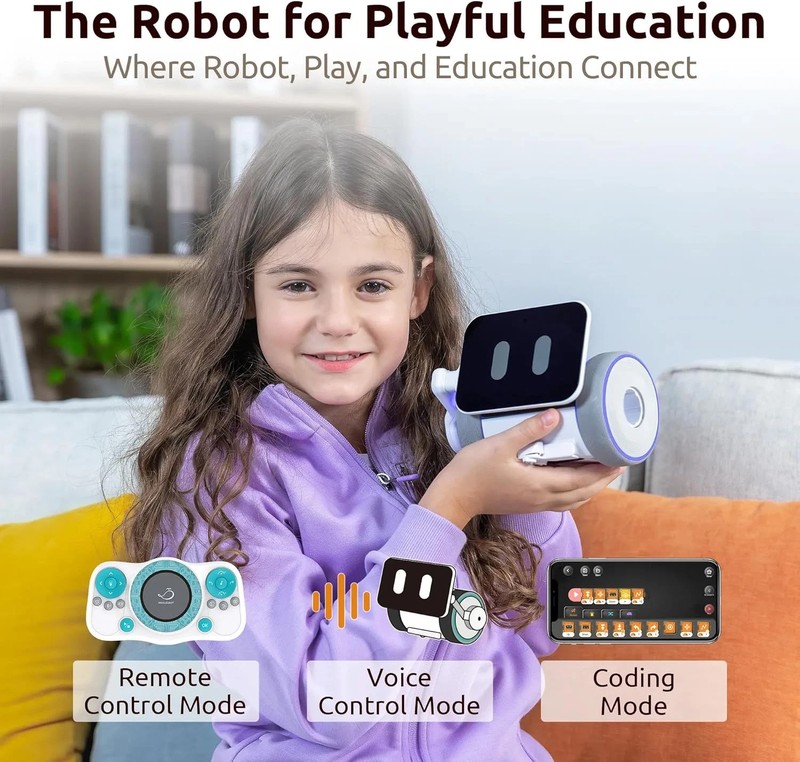 PUBBO AIR Smart Interactive Robot for Kids, Voice/Touch/App/Remote Control, Modu gallery