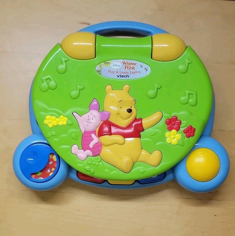 DISNEY WINNIE THE POOH VTECH PLAY & LEARN LAPTOP Computer Toy