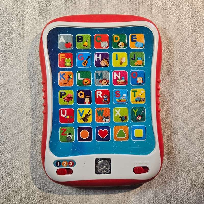 Electronic Alphabet Learning Interactive Tablet Toy w Lights & Sound for Ages 3+