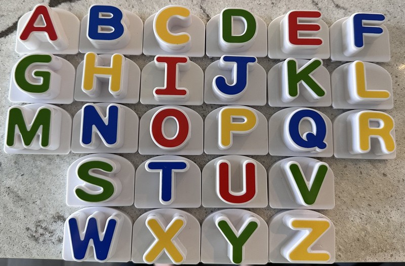 Leap Frog Fridge Replacement Magnetic SMALL CAPITAL Letters *YOU PICK* BUS