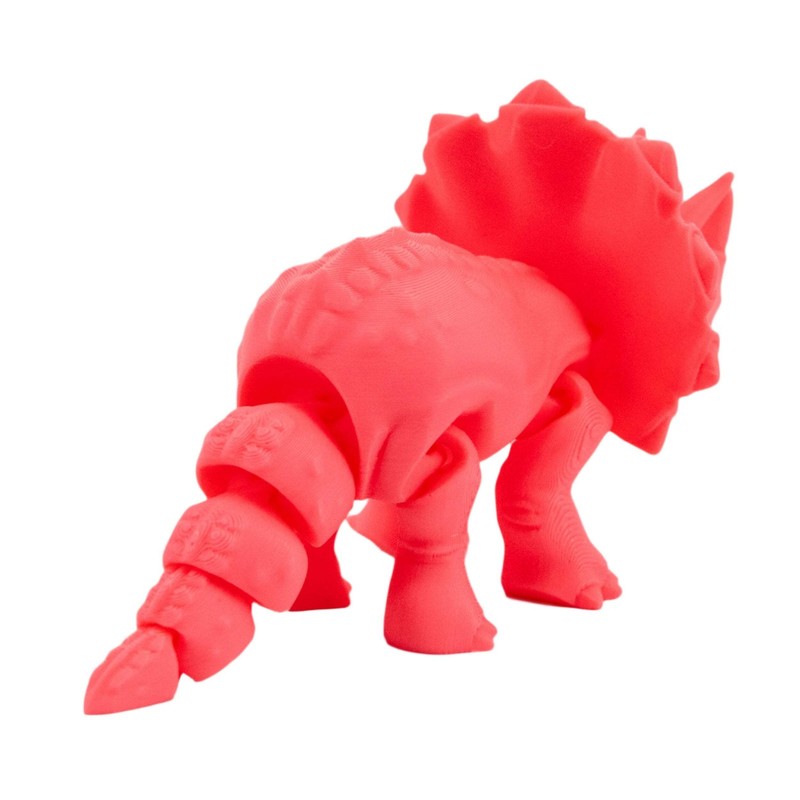 3D Printed Articulated Flexible Triceratops Dinosaur | Multiple Colors | Black S gallery