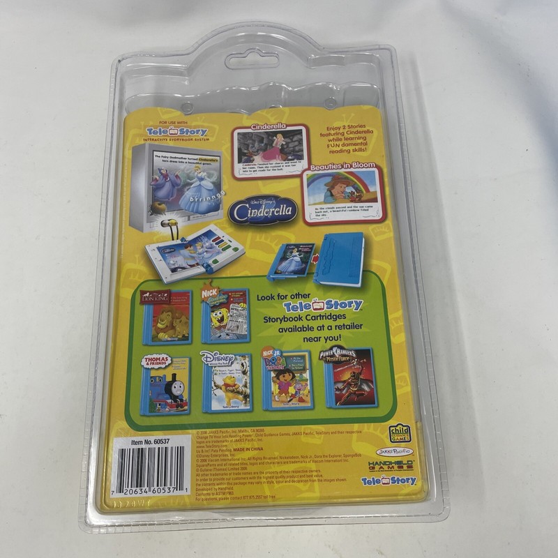 TeleStory Cinderella Storybook Cartridge 2 Complete Stories New Jakks Pacific gallery