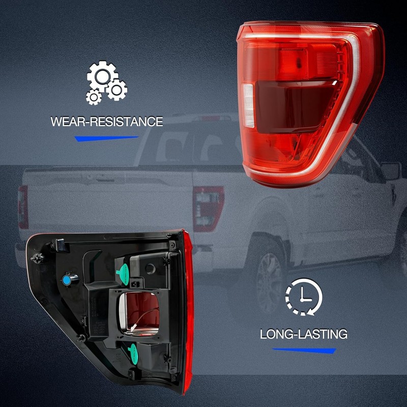Tail Light with Blind Spot Compatible with 2021 2022 2023 Ford F150 XLT Rear ... gallery