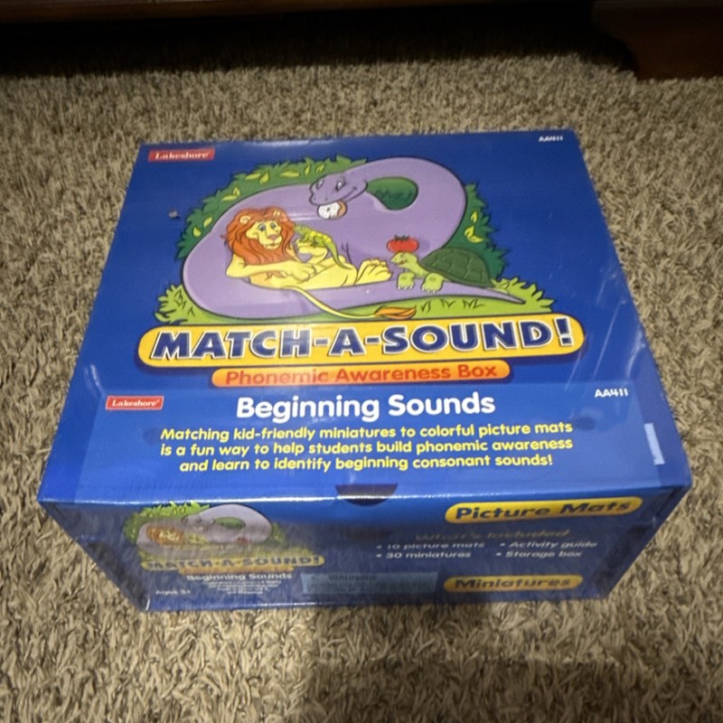 Lakeshore Match-A-Sound Phonemic Awareness Box Beginning Sounds AA4111