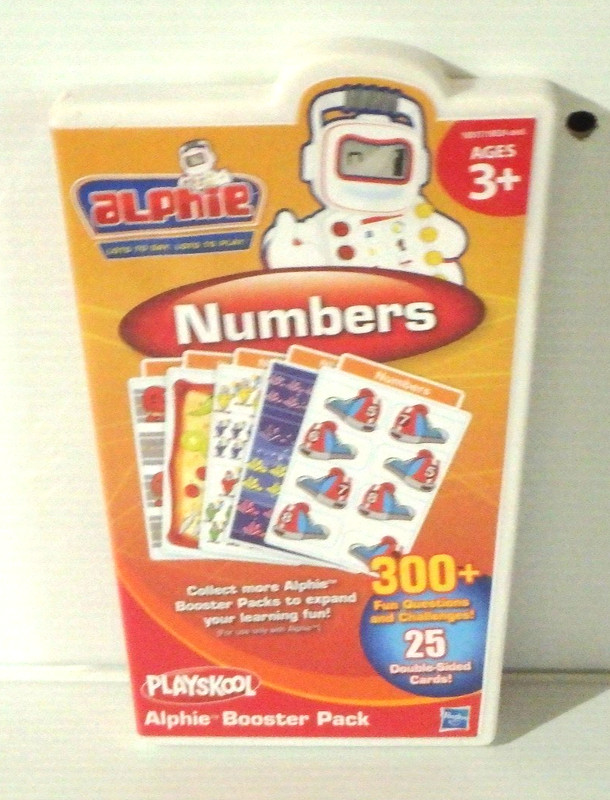 Hasbro Playskool ALPHIE BOOSTER PACK Cards&Cartridge – NUMBERS – NOB