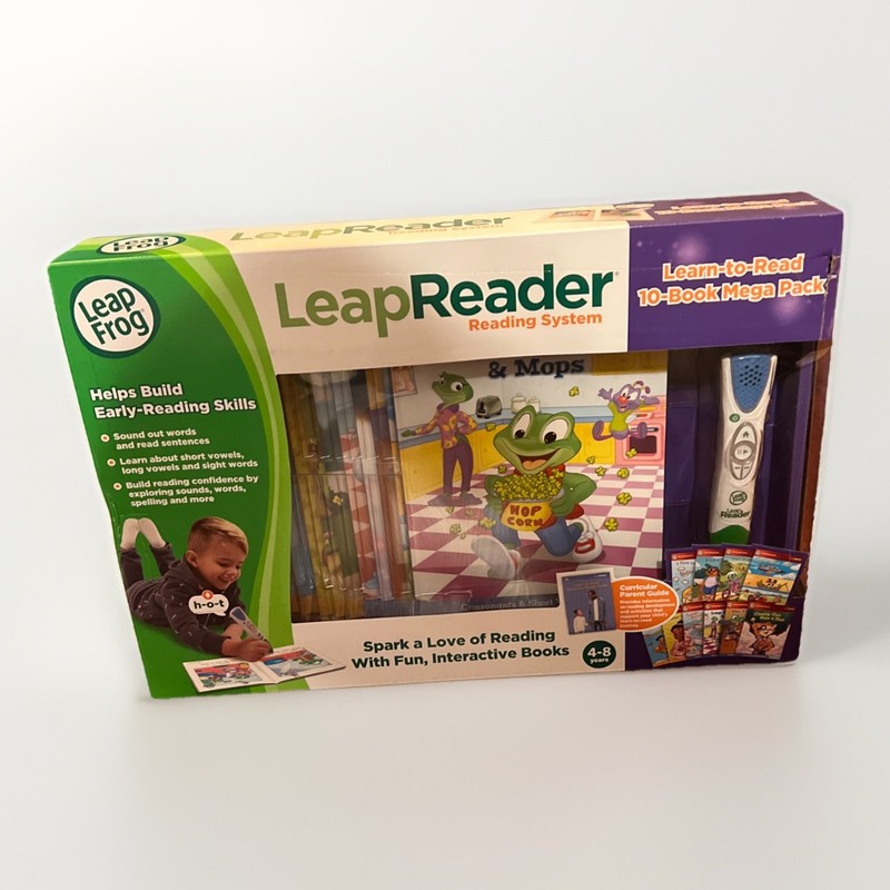 Leap Reader, 10 Book age 4 up NEW! Leap Frog Learn to Read Interactive Mega Pk