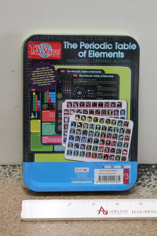TS Shure Periodic Table of Elements Magnetic Science Tin STEM Learning Magnets