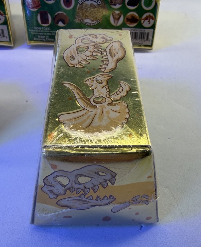 6 (six) Gold Dig It -Dino Dig Grin Studios-Lot Of 6- 1 in 24 Contains Real Gold! gallery