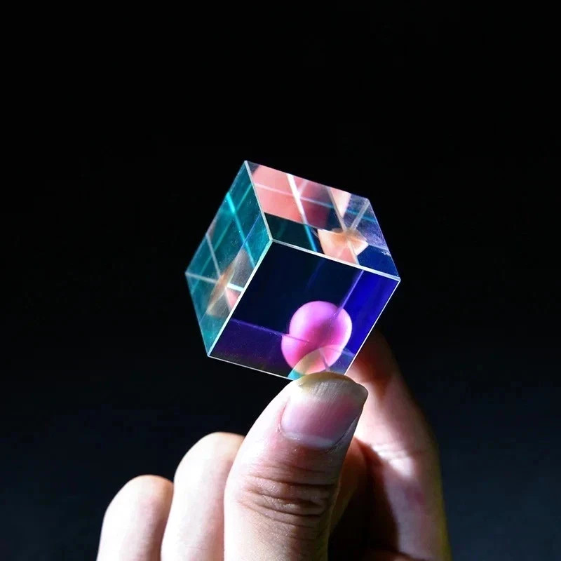 1Pcs Science Magic Prism Cube 20Mm Hexahedral Crystal Magic Cmy Cube 3D Color Cu gallery