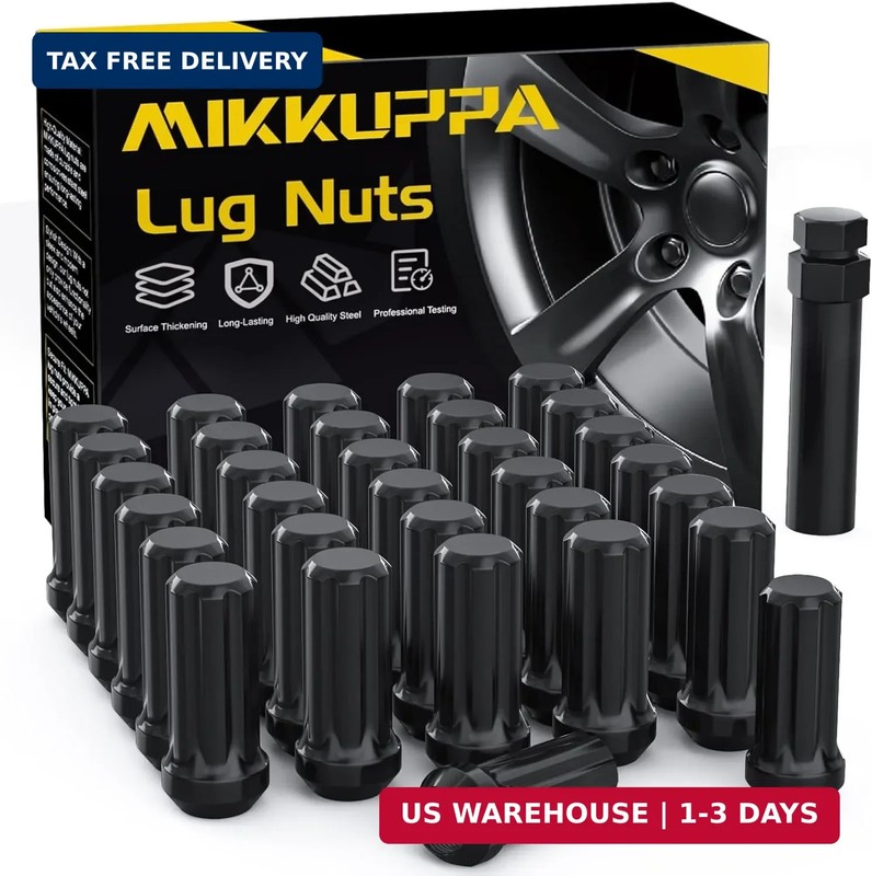 MIKKUPPA 32PCS 9/16-18 Wheel Lug Nuts – Replacement for 2002-2010 Dodge Ram 1500