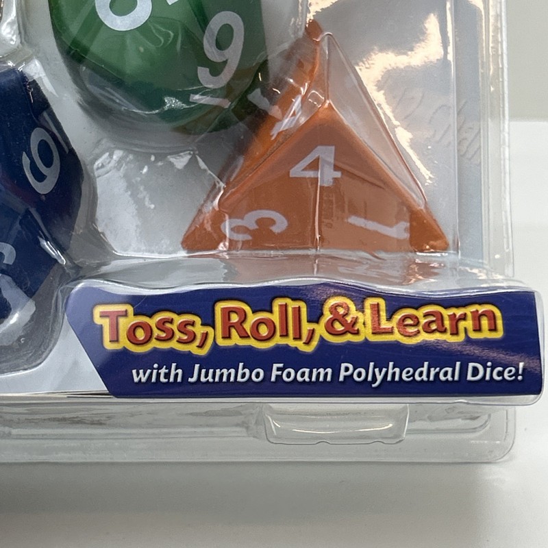 Learning Resources Jumbo Foam Polyhedral Dice Set Of 5 LER 7694 gallery