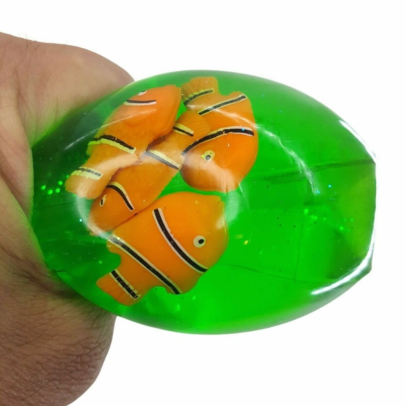 1 Clown Fish Water Wiggler Sensory tube wigglie snake fidget tactile autism toy