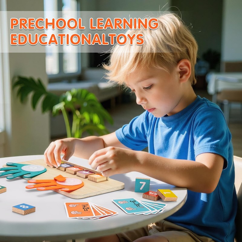 Montessori Toys for 3-5 Year Old, Educational Math 11.6x8.46 inch, Colorful gallery