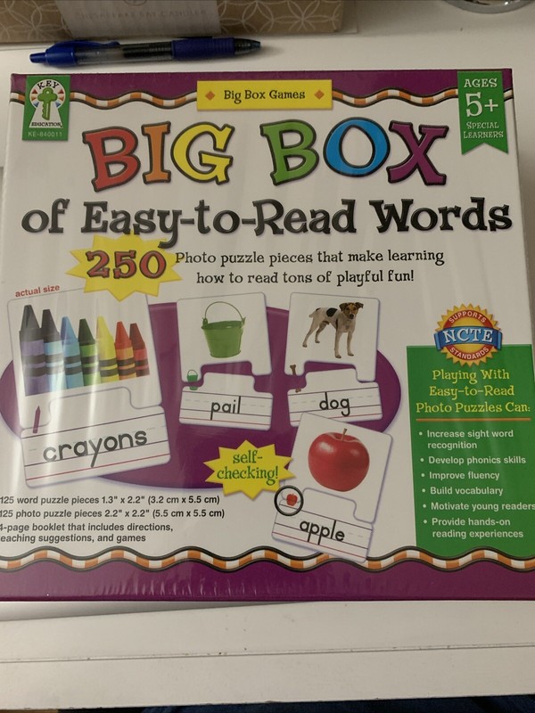 Carson Dellosa Education Big Box of Easy-to-Read Words Board Game, Grade K-2