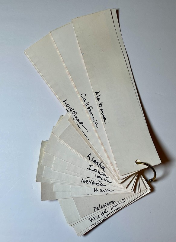 Keychain Flashcards USA 50 Capitals & States Homeschool Education Geography gallery