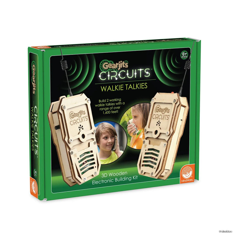 Gearjits Circuits Walkie Talkies STEM Electronics Building Kit