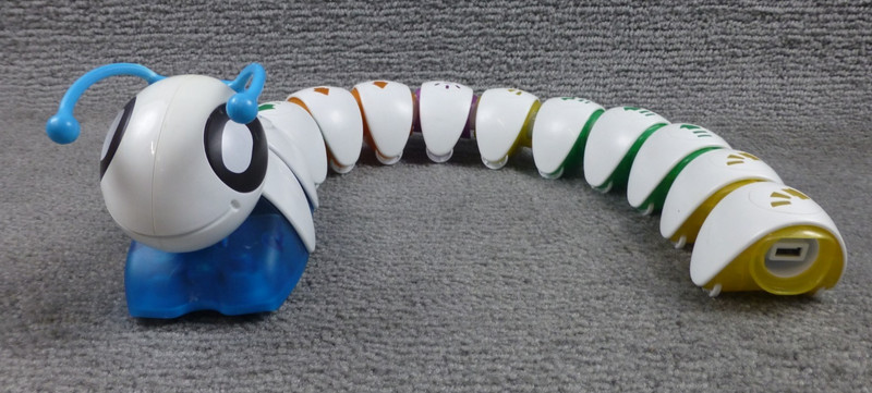 Fisher Price Think & Learn Code A Pillar Toy Caterpillar Head 10 Segments Works