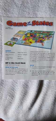 Game of the States Sell the Most from Coast to Coast 2-4 players 8+ Educational gallery