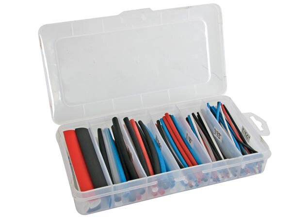 K/STMC2 ] HEAT-SHRINKABLE TUBE KIT – MULTICOLOUR 10cm – 170 pcs – IN STORAGE BOX