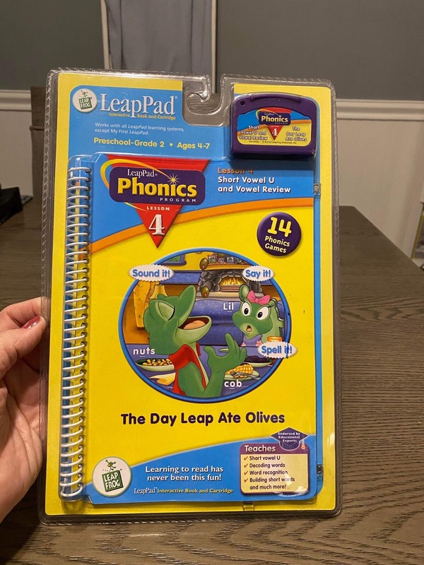 LeapFrog LeapPad Phonics Program Lesson 4 “The Day Leap ate Olives Age 4-7 New