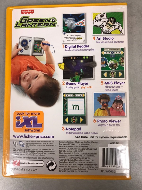 Fisher Price iXL Learning System Green Lantern 3-7yrs 3D Glasses Interactive gallery