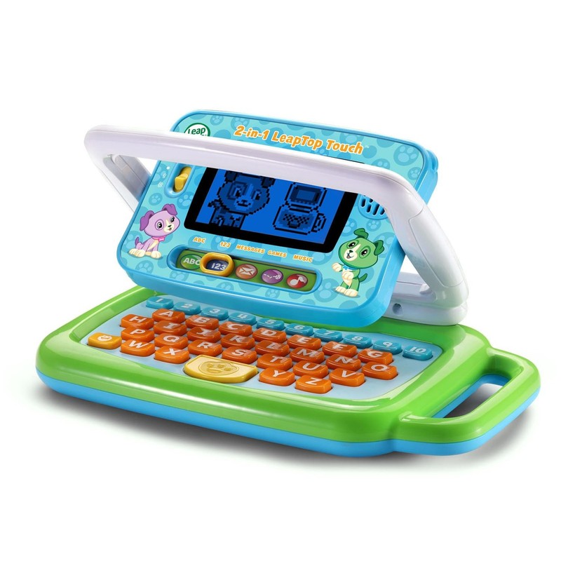 2-in-1 Kids Laptop Tablet Touchscreen Toy, Educational Learning Device, Green gallery