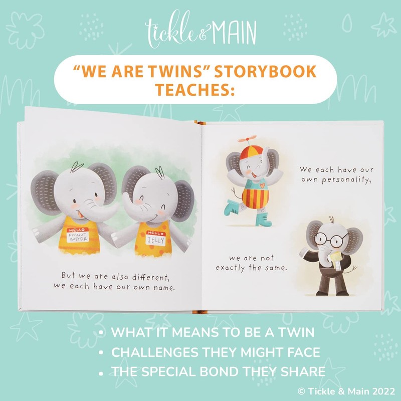 Tickle & Main Baby Gift Set for Twins Newborn & 3 Piece Set, Multicolor gallery