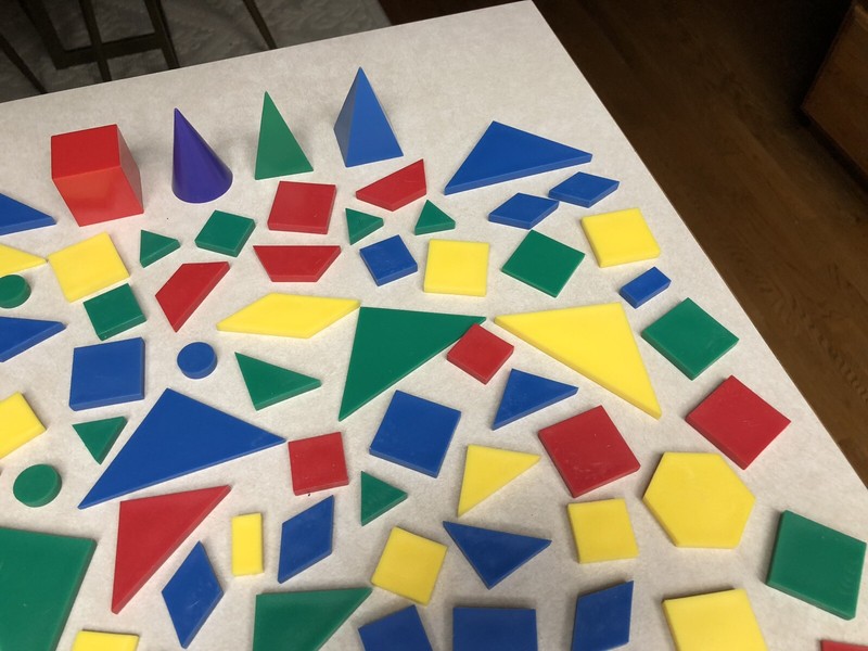 BAG OF GEOMETRY SHAPES TANGRAMS MATH HOMESCHOOL LEARNING 219+ Pieces gallery