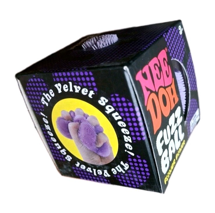 NeeDoh Fuzz Ball - The Velvet Squeeze! Stress Fidget Viral Purple Free Shipping gallery