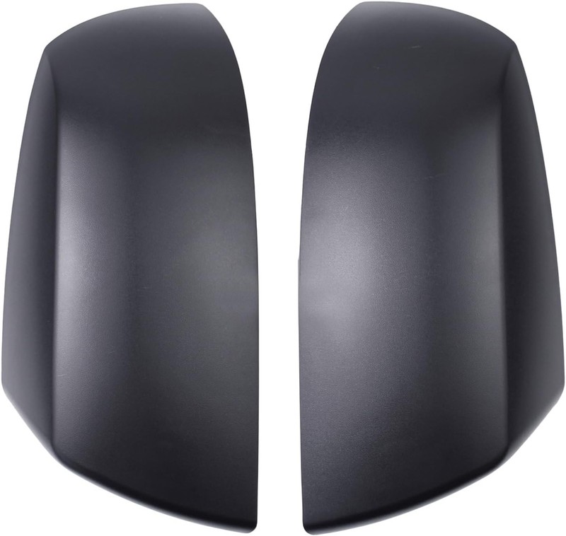 Driver and Passenger Side Mirror Cover Matte Black with Clip for Toyota Tundra