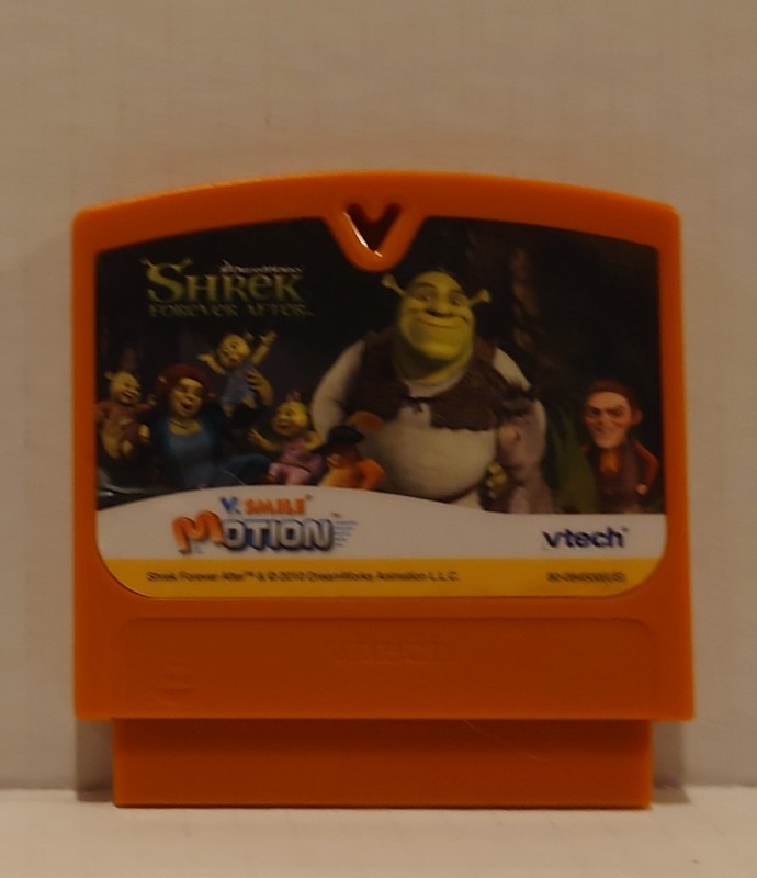 VTech Vmotion VSmile learning system Shrek Forever After game tested &works well