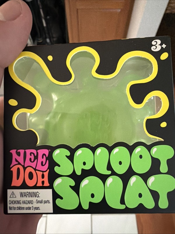 NeeDoh GENUINE SPLOOT SPLAT, Lime Green, Nee Doh Splatter Fidget, Nee-doh 🔥