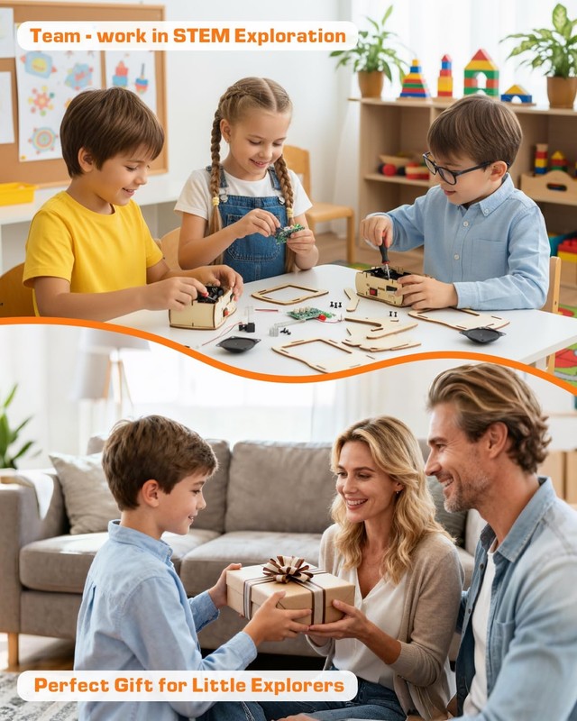 STEM Science Kits Toys DIY Walkie Talkie Kit for Kids Age 8-14, Science Proje... gallery